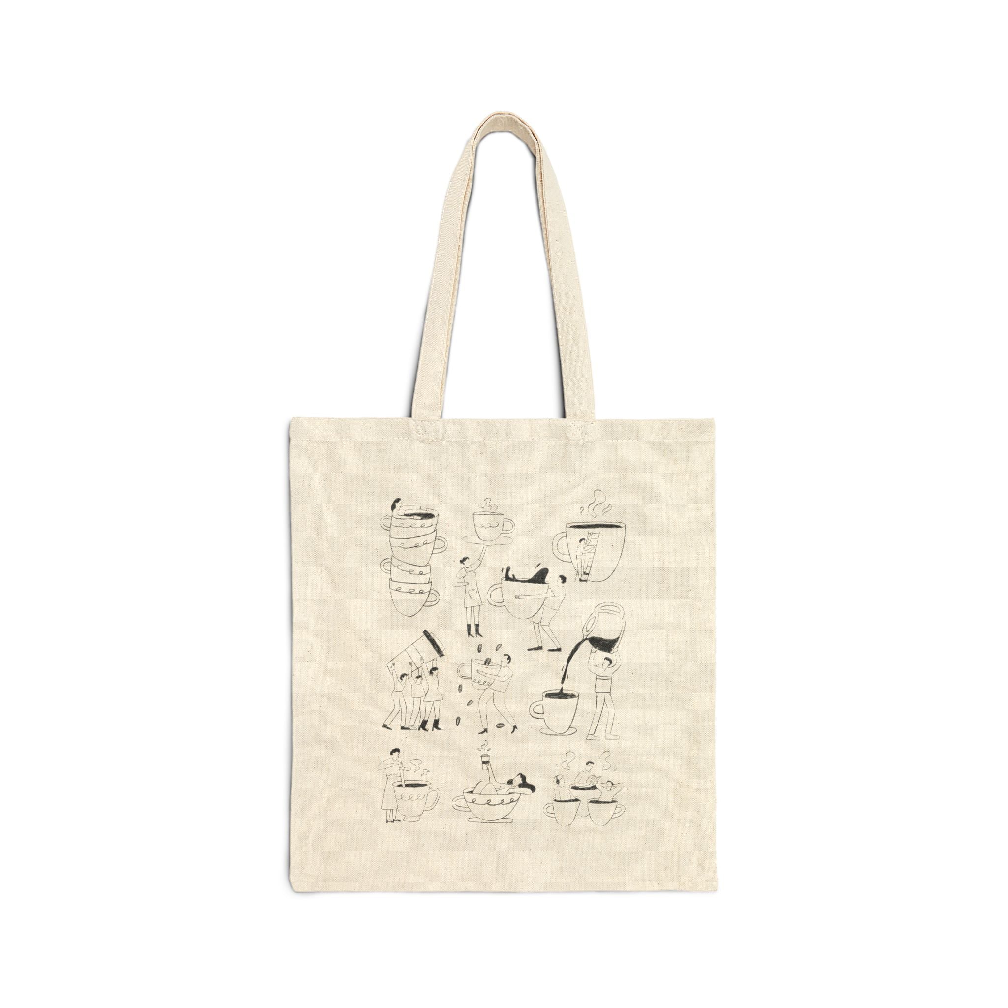 Coffee Scene Tote Bag