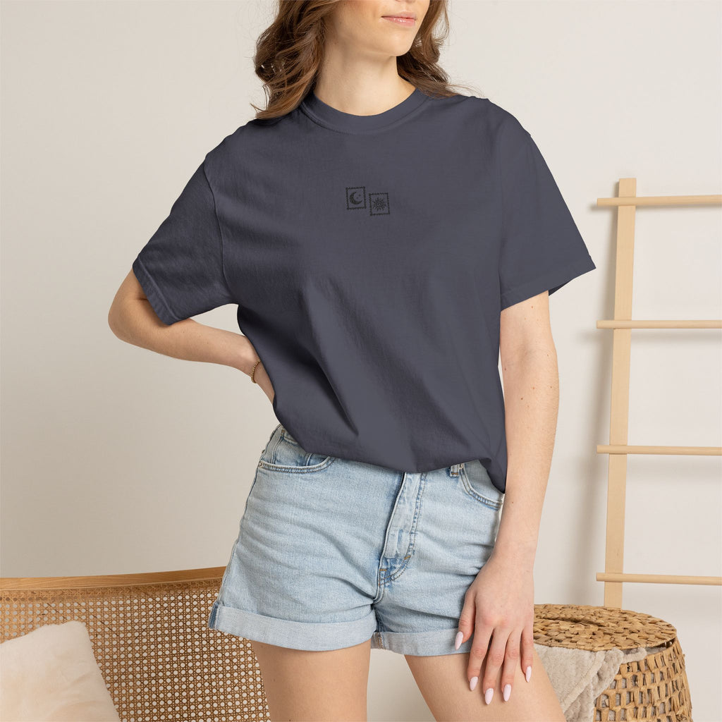 Sun & Moon Embroidered Graphic Tee