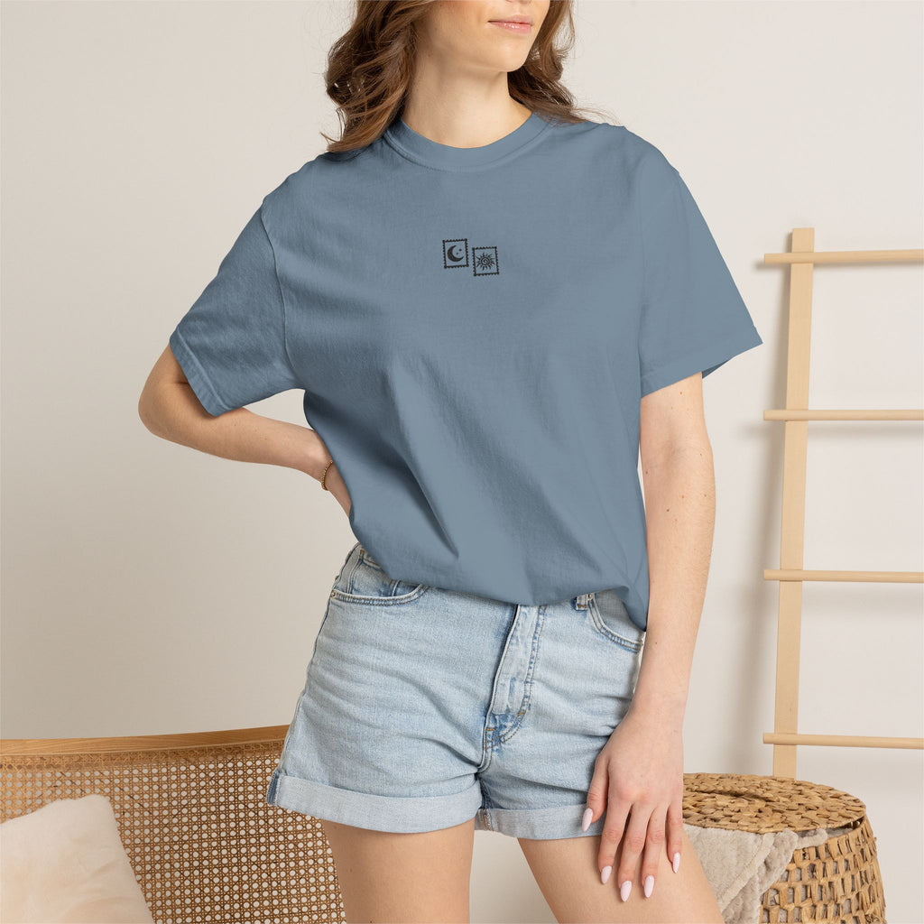 Sun & Moon Embroidered Graphic Tee