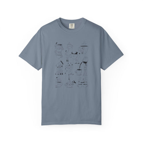 Coffee Scene Graphic T-Shirt