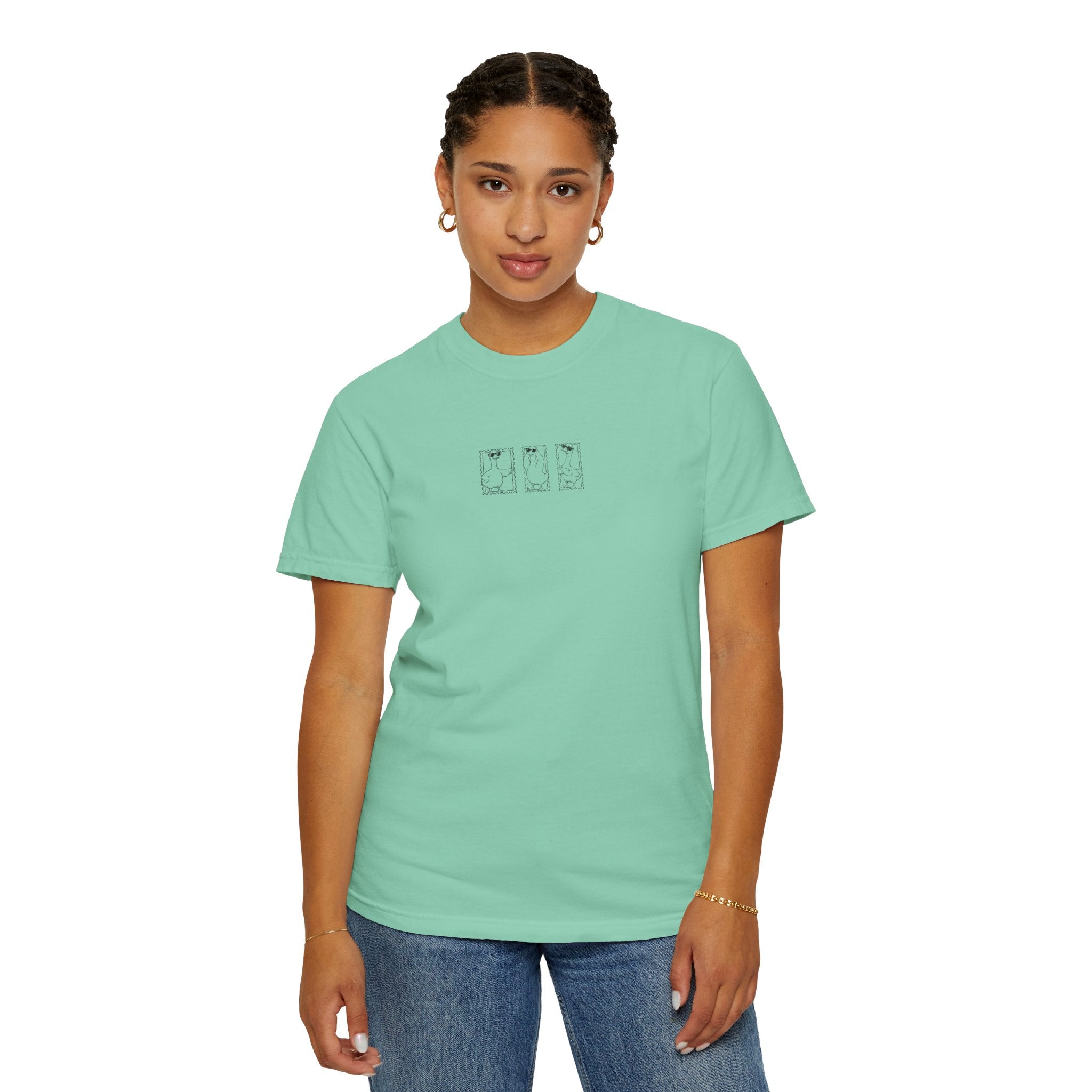 Silly Goose Stamp Graphic T-Shirt