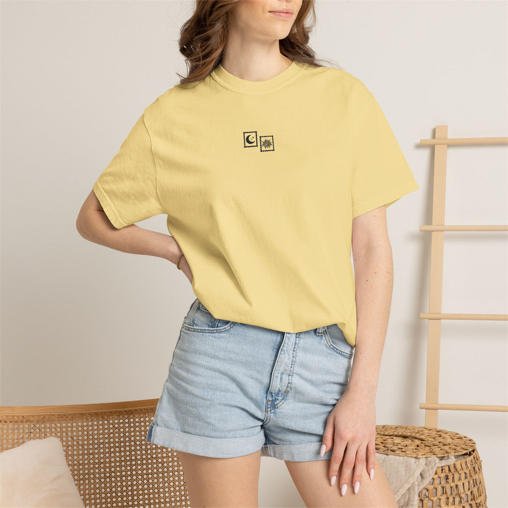 Sun & Moon Embroidered Graphic Tee
