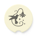 Linocut Hummingbird Car Coaster