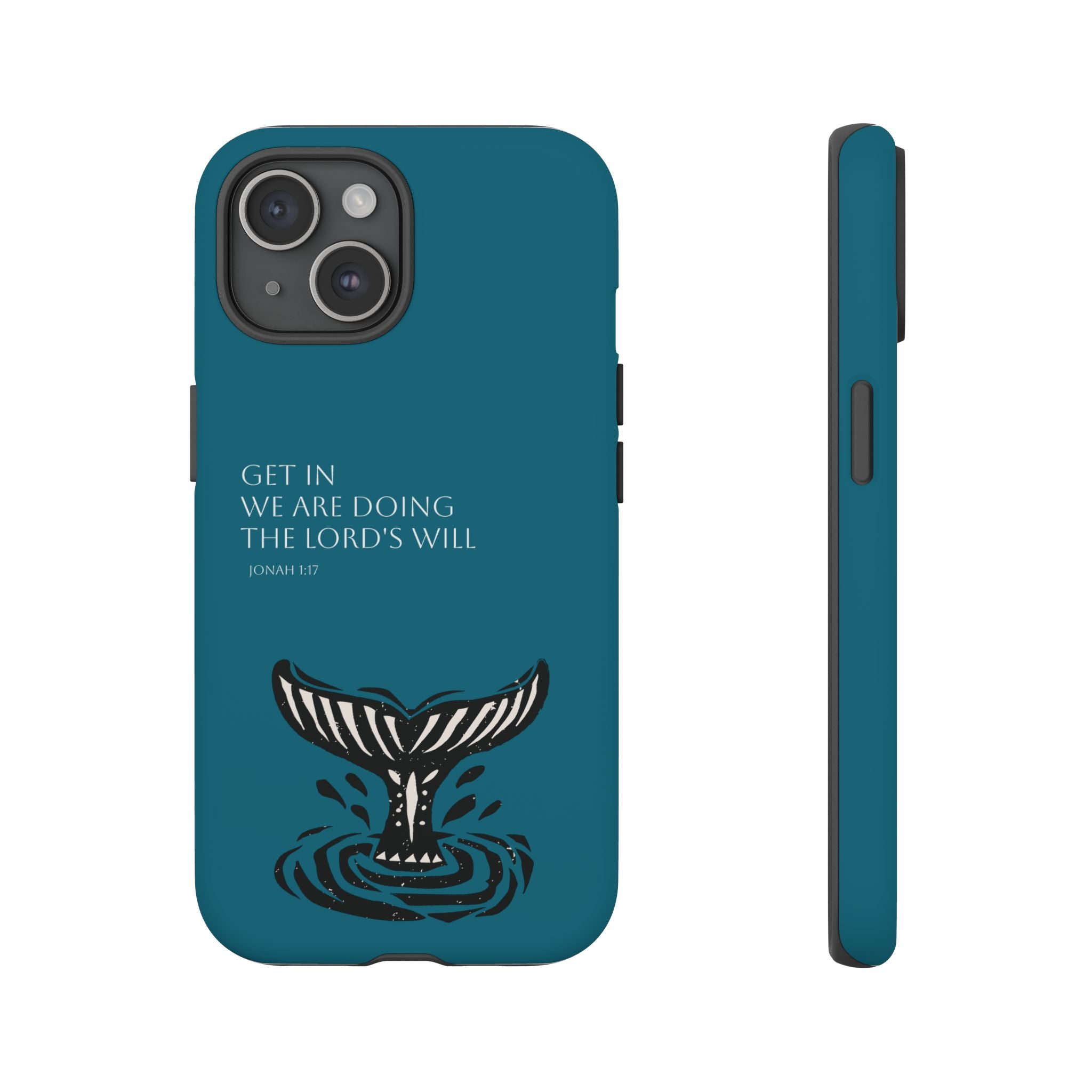 Jonah Inspired Linocut Phone Case