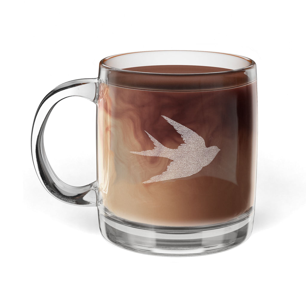 Glass Coffee Mug, 12.25oz (Engraving)