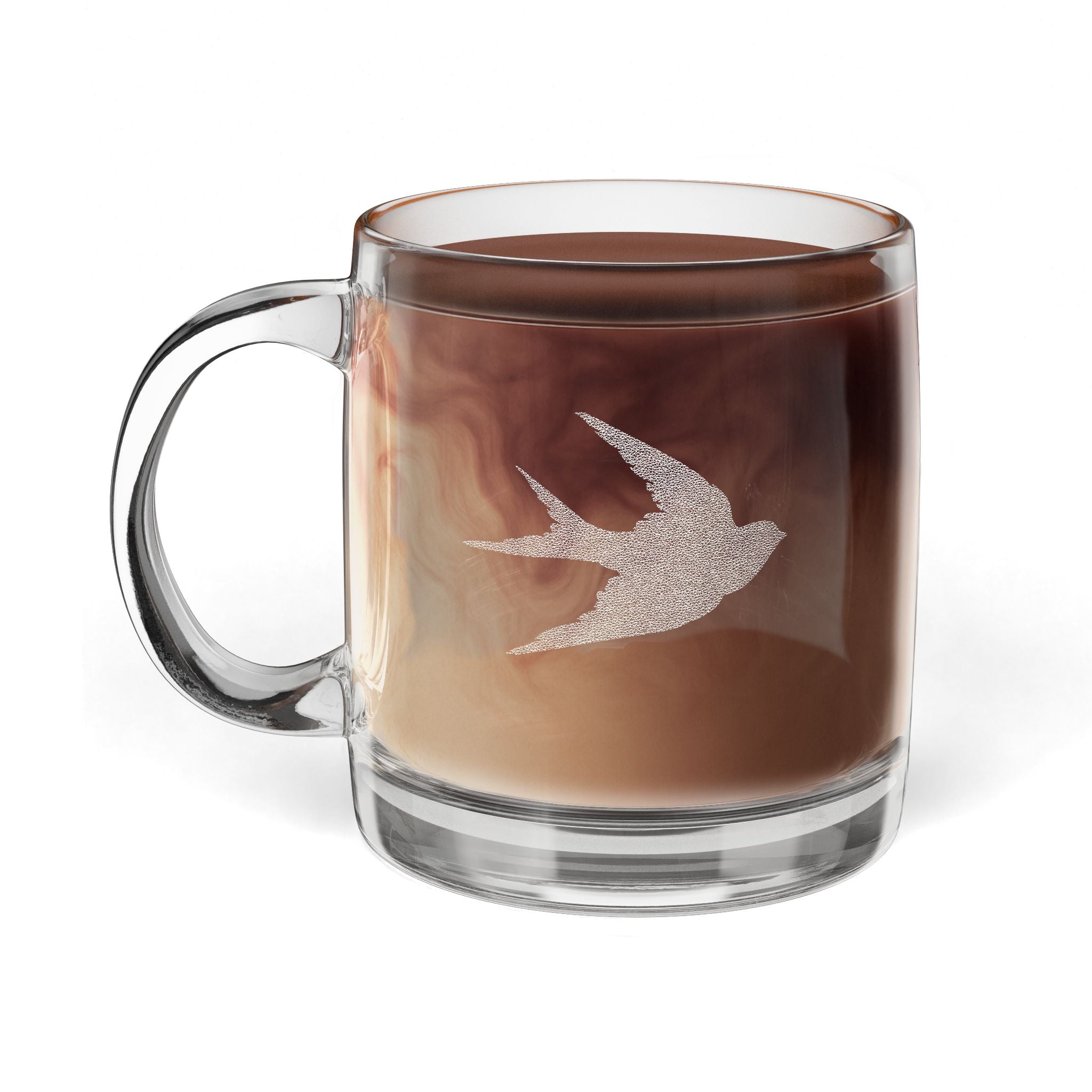 Glass Coffee Mug, 12.25oz (Engraving)