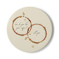 Coffee Conversation Ceramic Coaster