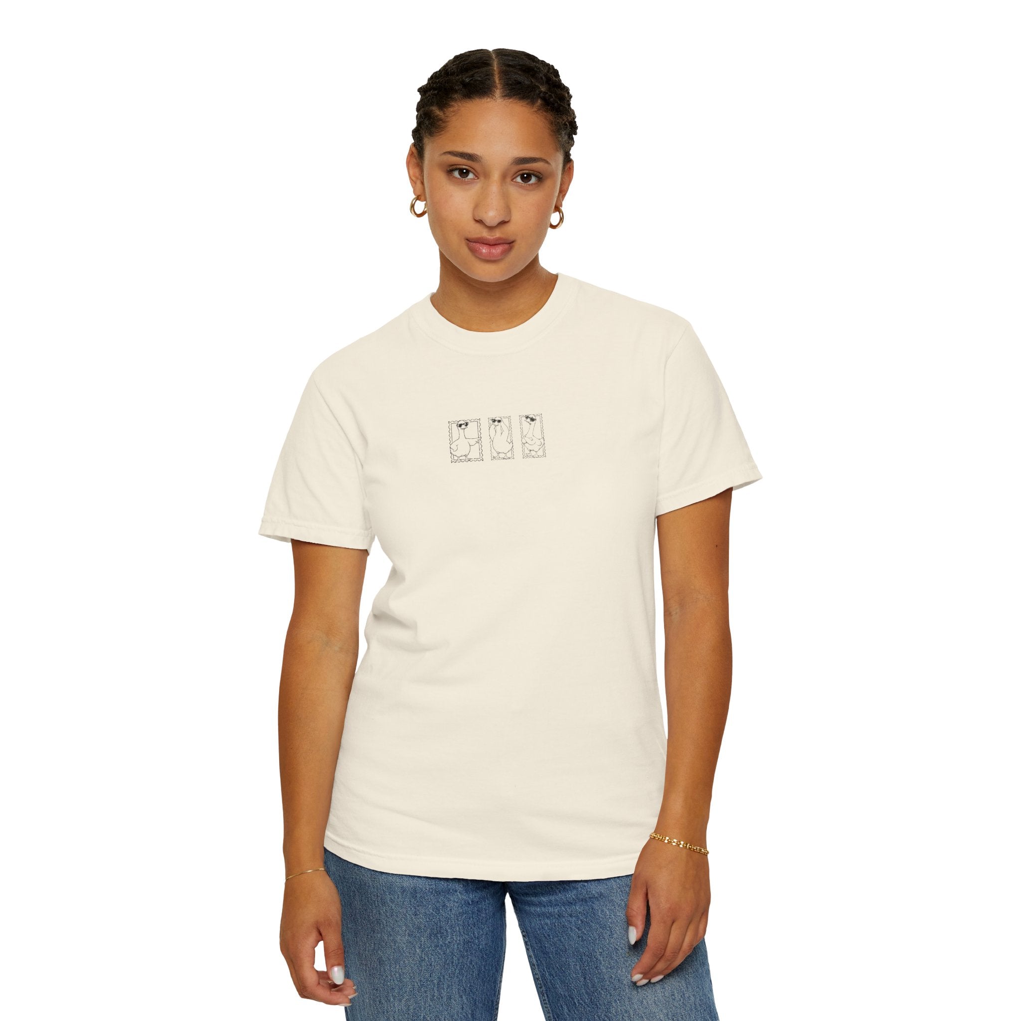 Silly Goose Stamp Graphic T-Shirt