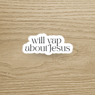 Will Yap About Jesus Sticker