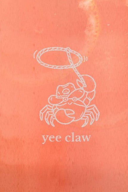 Engraved Yee Claw Iced Coffee Glass