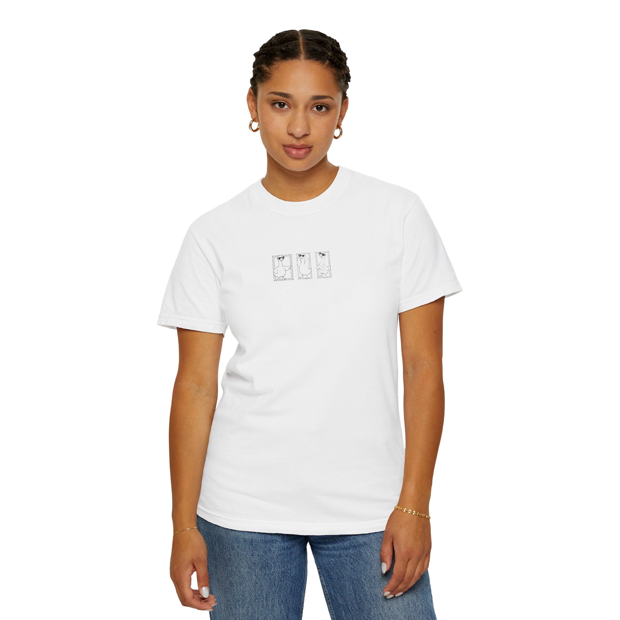 Silly Goose Stamp Graphic T-Shirt
