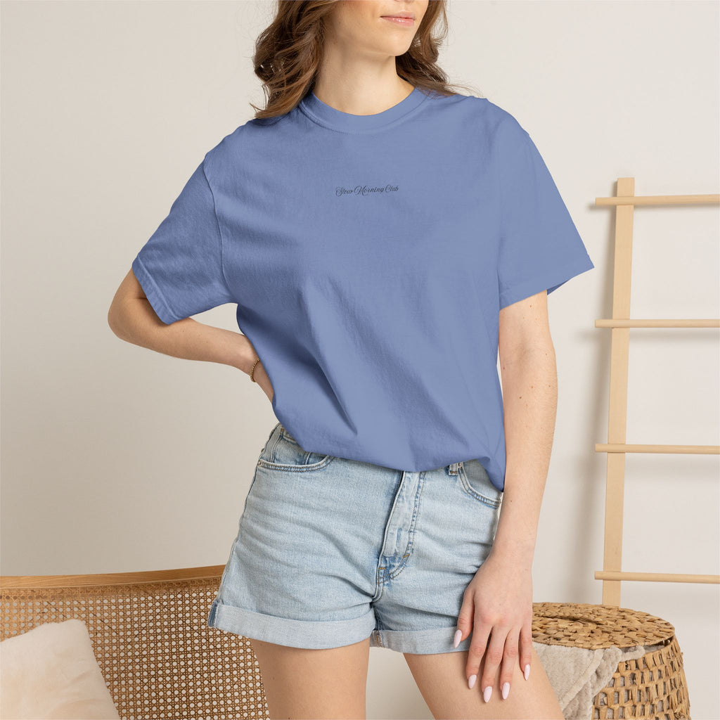 Slow Morning Club Embroidered Tee