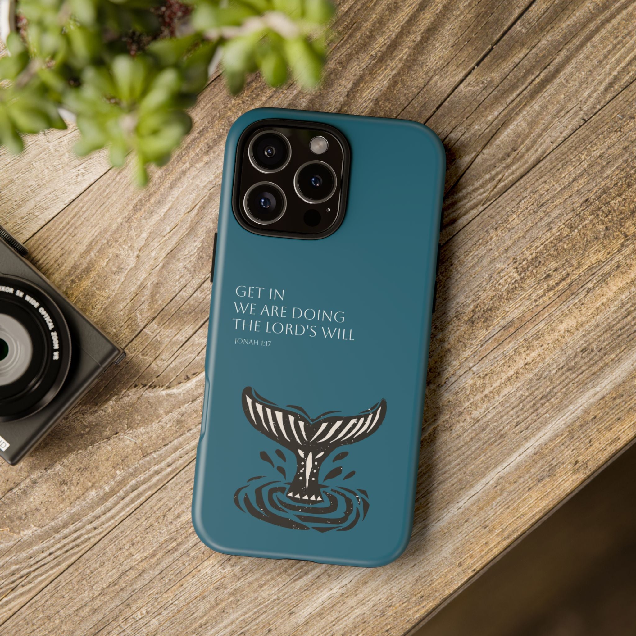 Jonah Inspired Linocut Phone Case