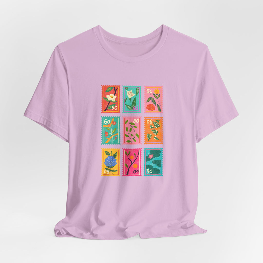 Nine Stamp Floral Graphic T-Shirt