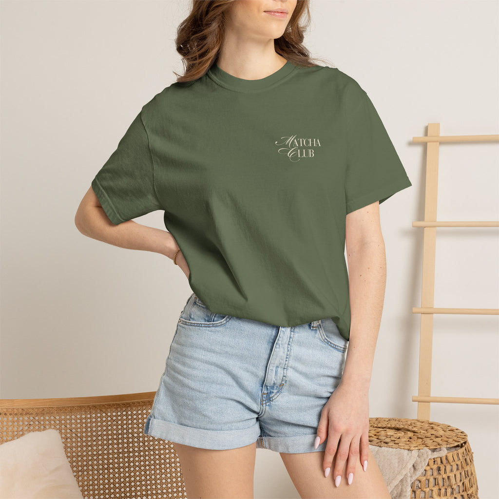 Vintage Green Matcha Tea Graphic