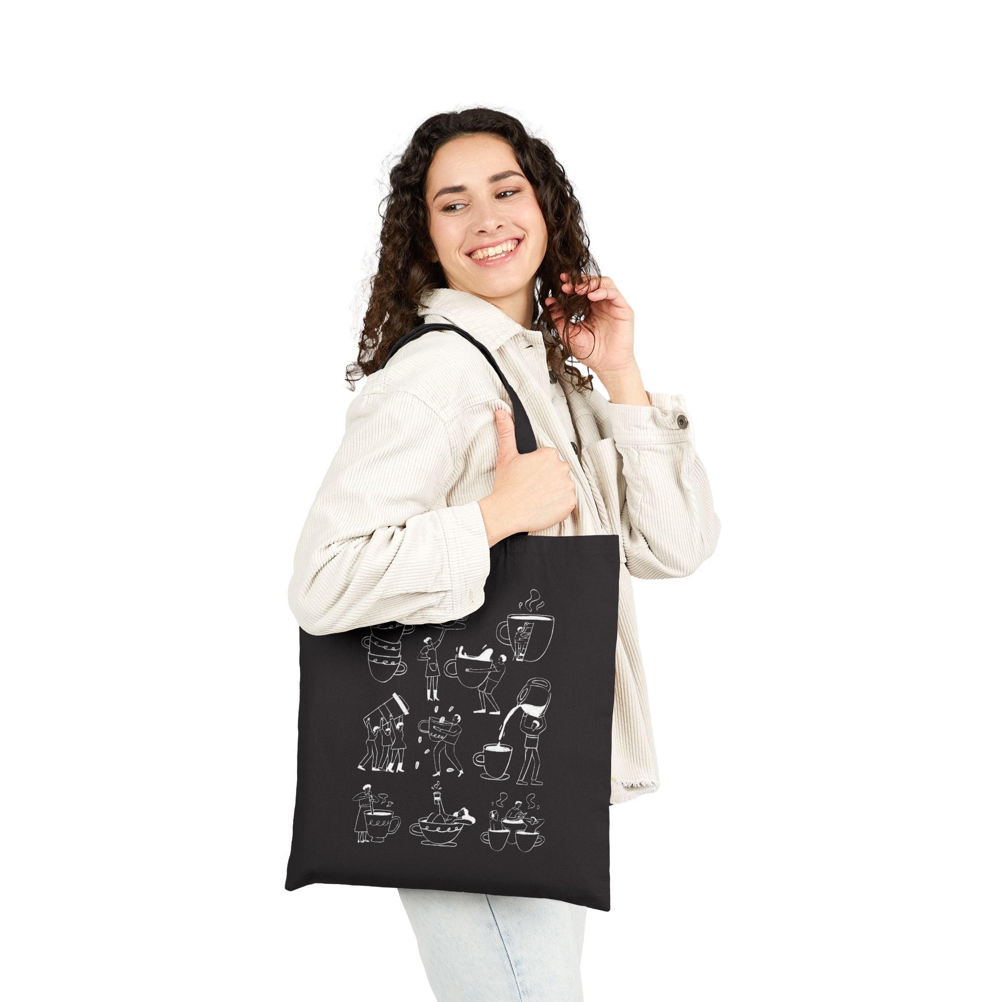 Coffee Scene Tote Bag