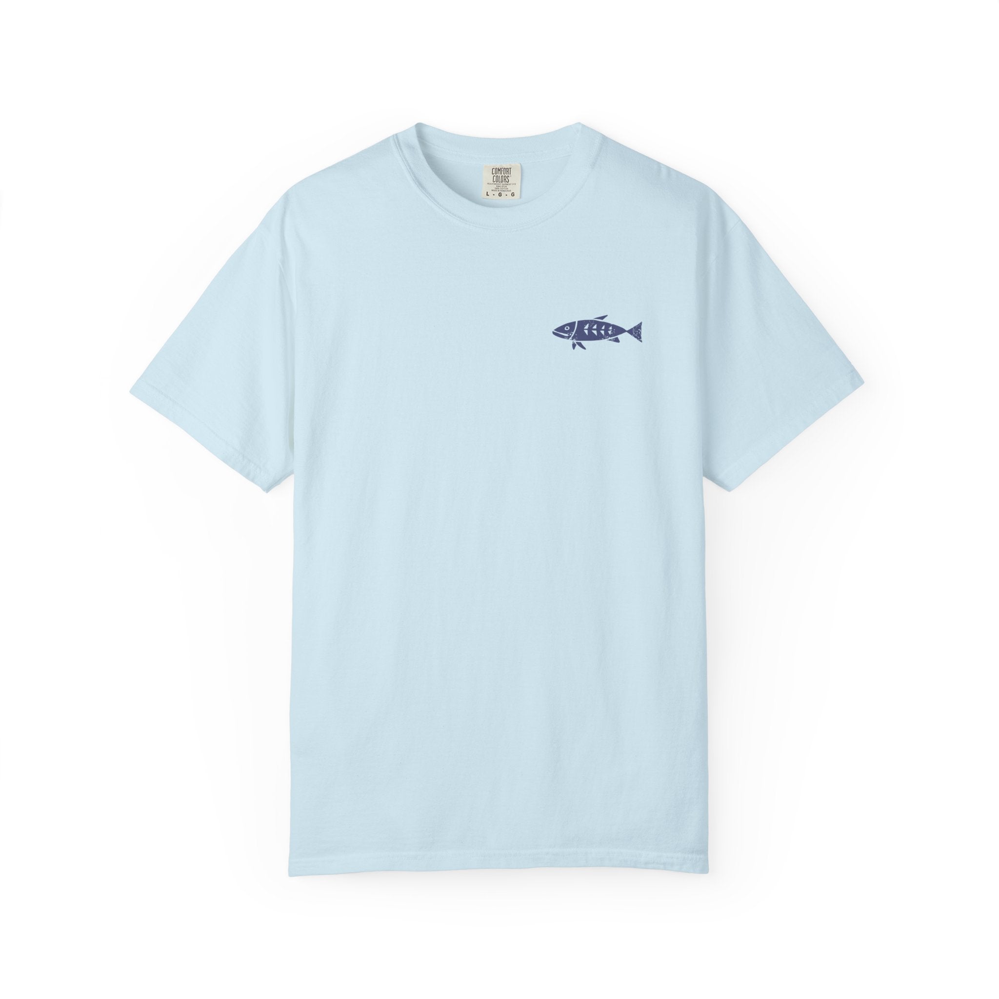 Linocut Style Fish | Graphic T-Shirt