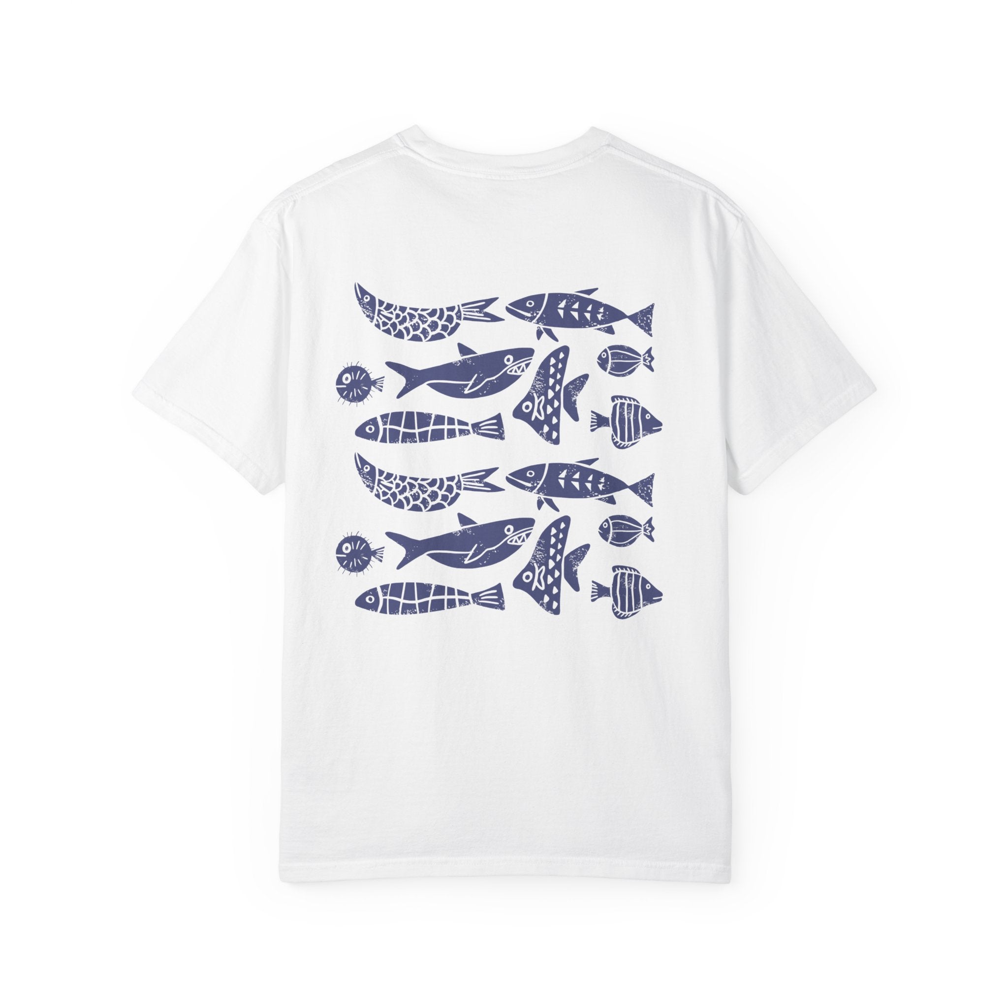 Linocut Style Fish | Graphic T-Shirt