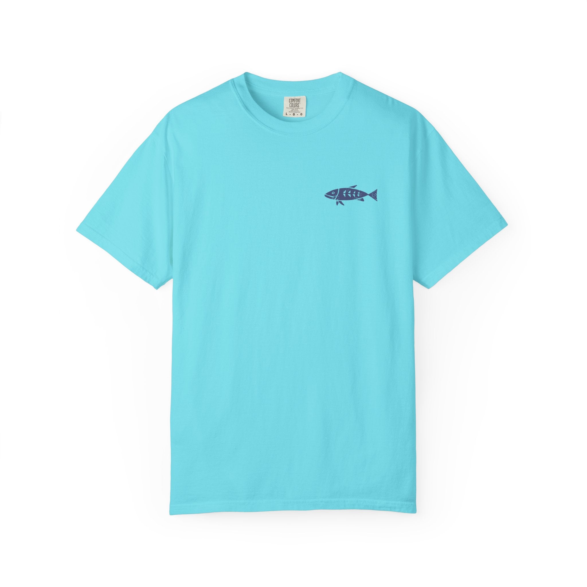 Linocut Style Fish | Graphic T-Shirt