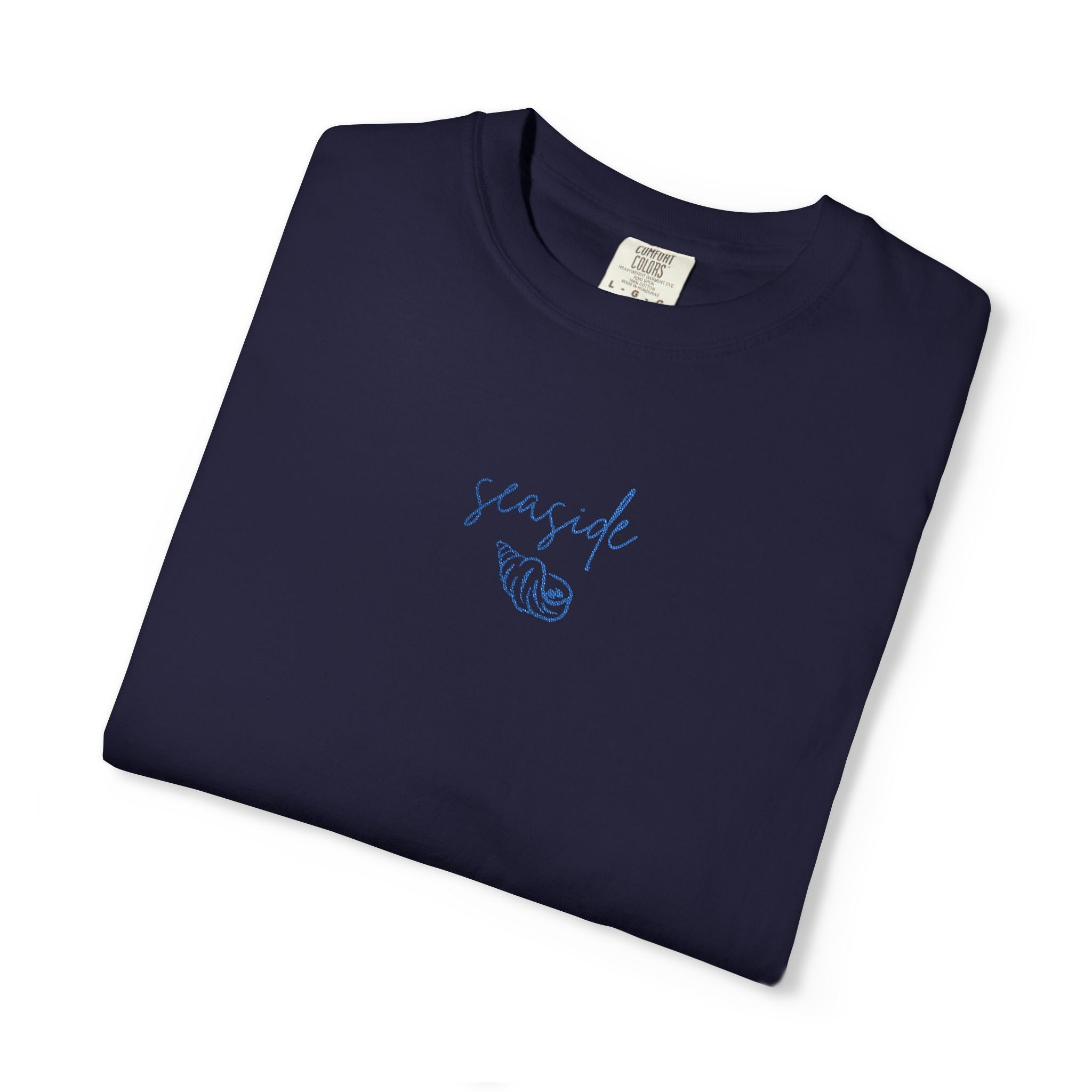 Embroidered Seaside Graphic Tee