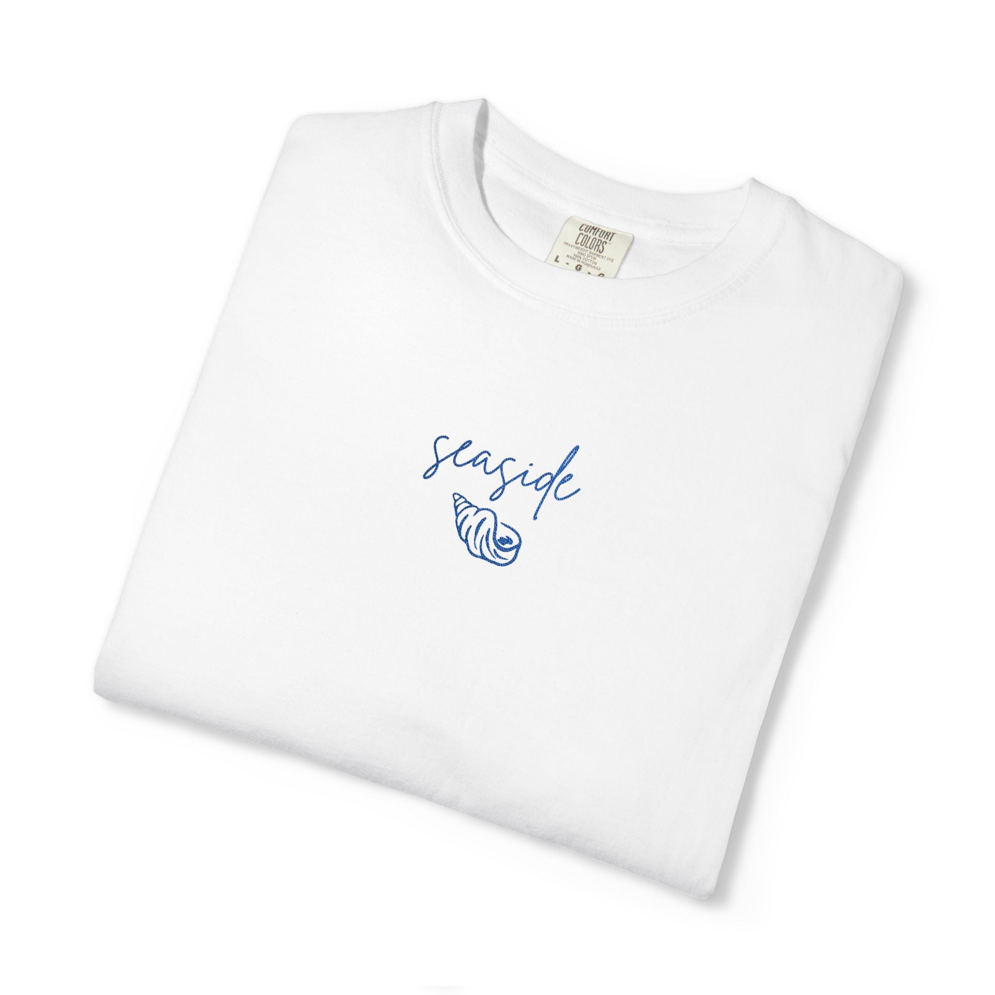 Embroidered Seaside Graphic Tee